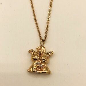 Adorable Love Bunnies Necklace
